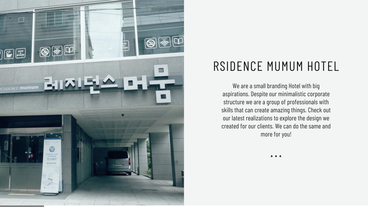 Residence Mumum Hotel Пусан Экстерьер фото